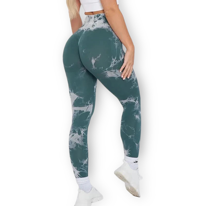 Seamless Tie-Dye Leggings – High-Waist, Scrunch Butt & Squat-Proof