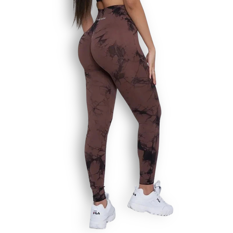 Seamless Tie-Dye Leggings – High-Waist, Scrunch Butt & Squat-Proof