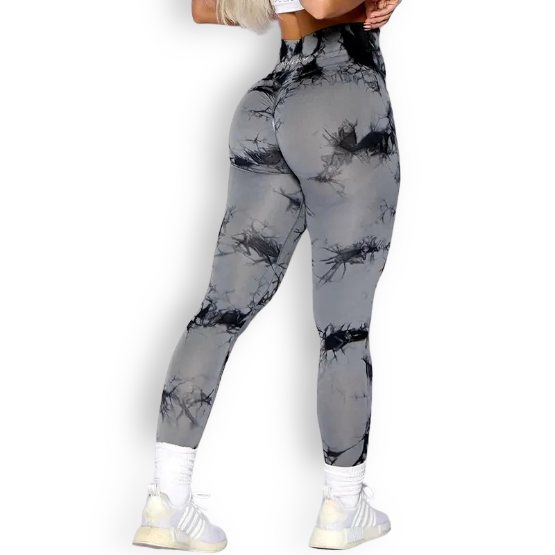 Seamless Tie-Dye Leggings – High-Waist, Scrunch Butt & Squat-Proof
