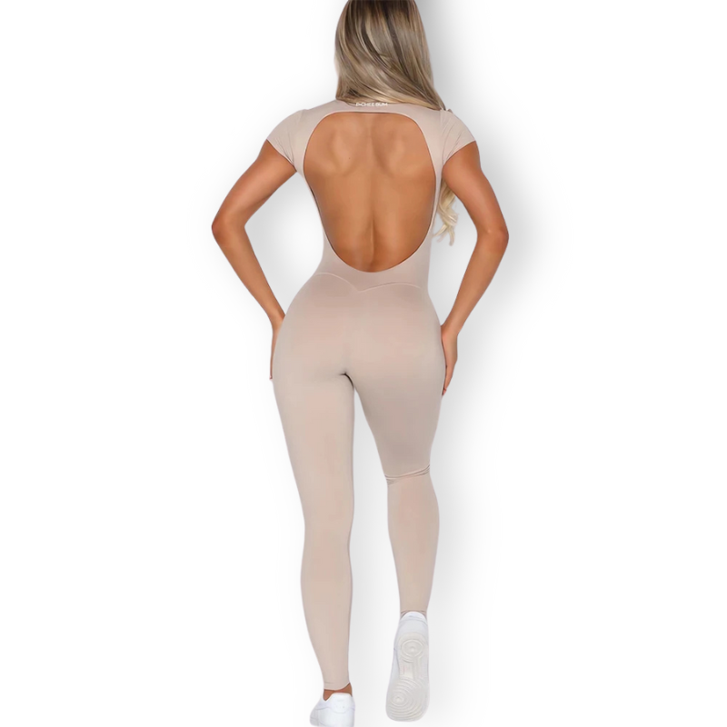 Open-Back Seamless Bodysuit – Sculpting, Breathable & Ultra-Stretchy