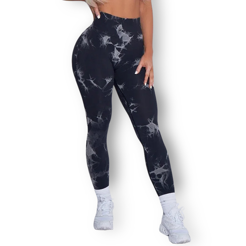 Seamless Tie-Dye Leggings – High-Waist, Scrunch Butt & Squat-Proof