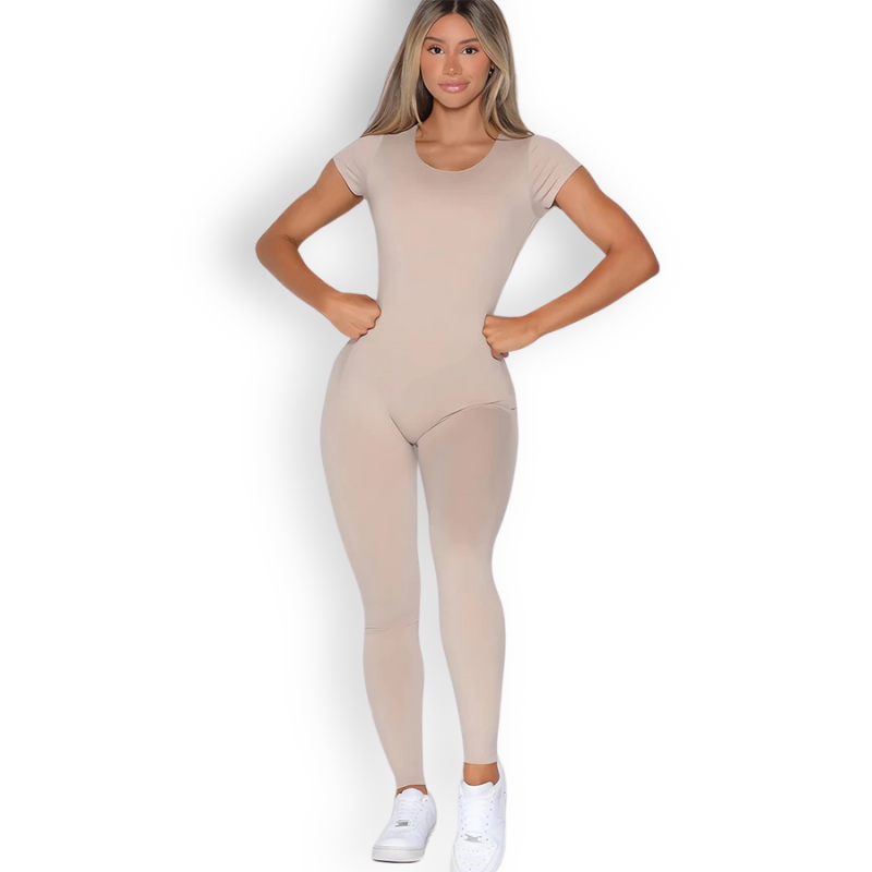 Open-Back Seamless Bodysuit – Sculpting, Breathable & Ultra-Stretchy