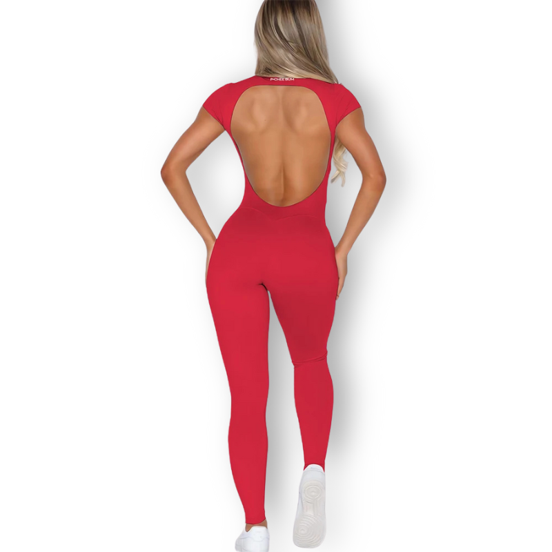 Open-Back Seamless Bodysuit – Sculpting, Breathable & Ultra-Stretchy