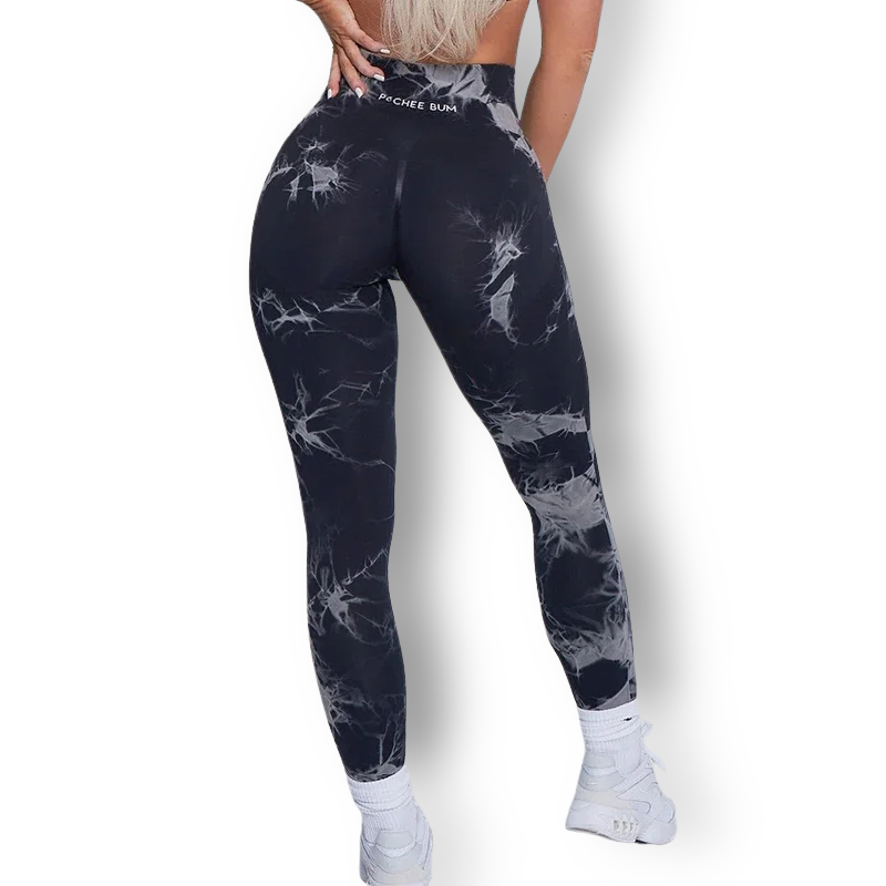 Seamless Tie-Dye Leggings – High-Waist, Scrunch Butt & Squat-Proof