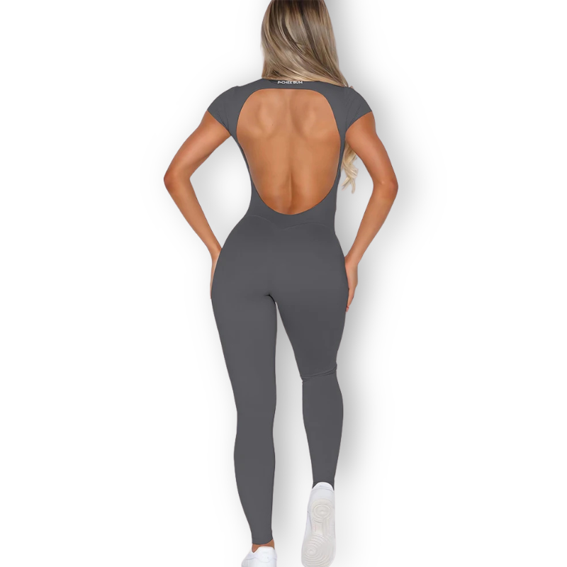 Open-Back Seamless Bodysuit – Sculpting, Breathable & Ultra-Stretchy