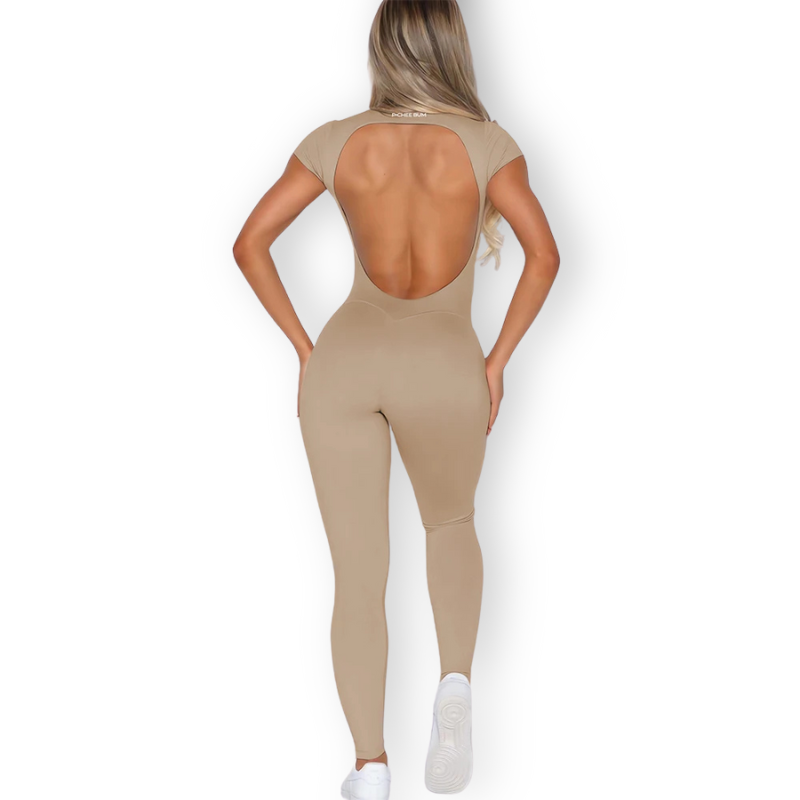 Open-Back Seamless Bodysuit – Sculpting, Breathable & Ultra-Stretchy