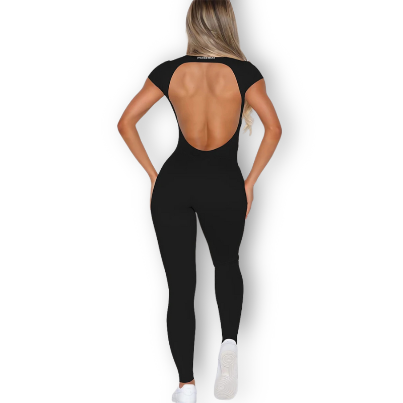 Open-Back Seamless Bodysuit – Sculpting, Breathable & Ultra-Stretchy