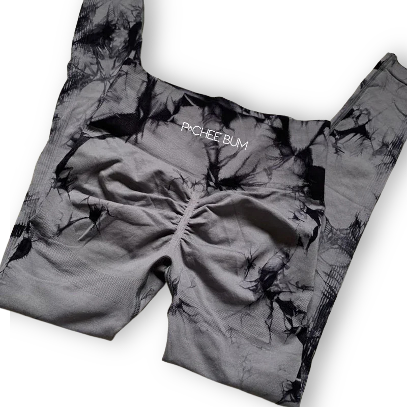 Seamless Tie-Dye Leggings – High-Waist, Scrunch Butt & Squat-Proof