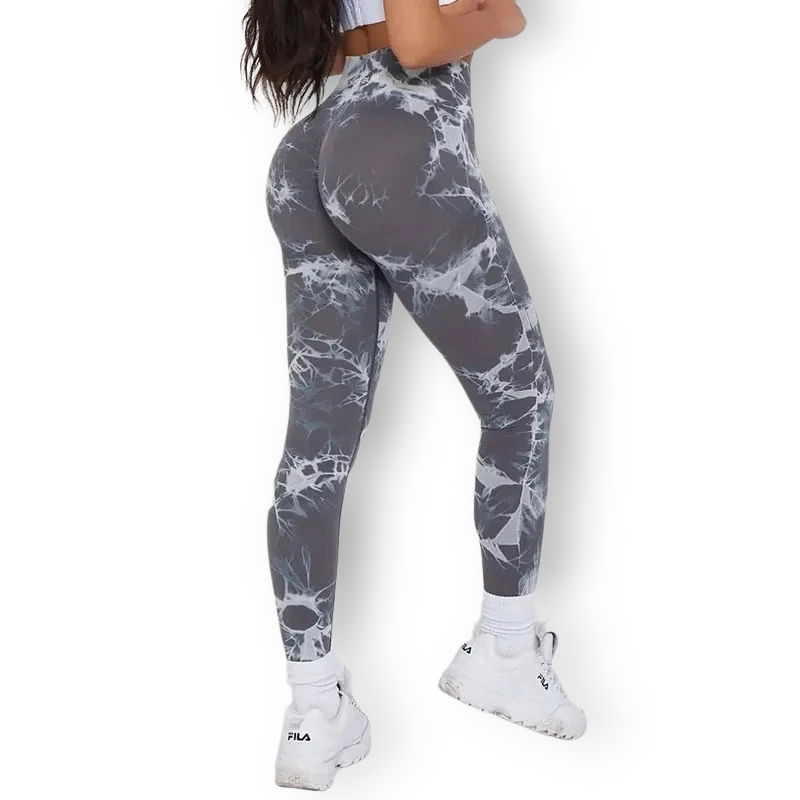 Seamless Tie-Dye Leggings – High-Waist, Scrunch Butt & Squat-Proof